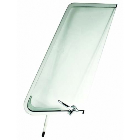 Quarter light, cab door, white frame, chrome catch, R,55-67