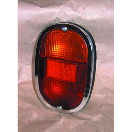 Taillight, complete, 62-71 with chrome trim & twin bulb