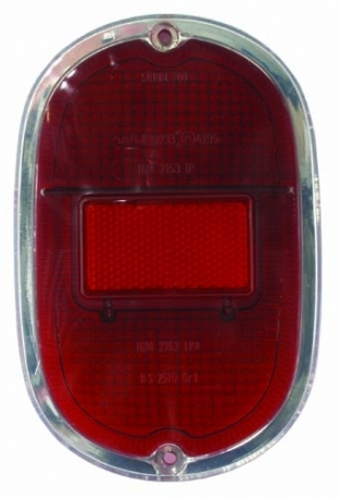 Tail light lens 62-71, All red good quality, Silver