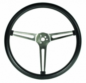 Steering Wheel Black 15 Nostalgia Slots on spoke 4 1/8Dish
