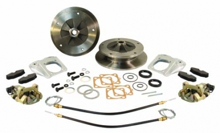 Rear disc kit, SCAT, 5/205 -67, req's axle spacer 68-