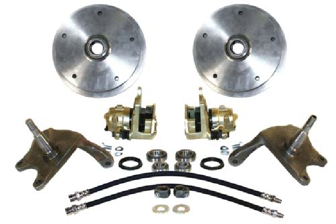 Front disc brake kit 5/205 T1 65 EMPI, with Drop K&L