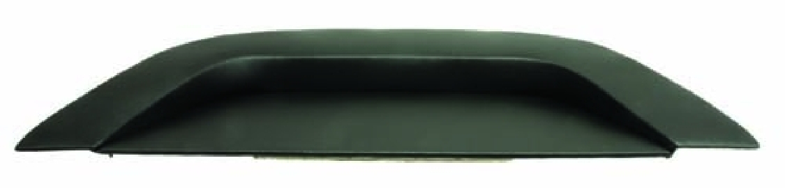 Parcel shelf, rear, black stepped with speaker holes