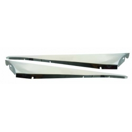 Running boards, plain s/steel pair, with hardware