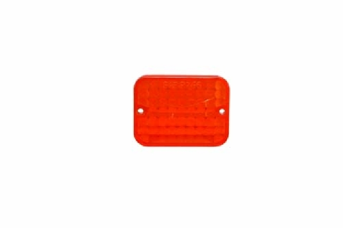 Lens for mini tail light, amber