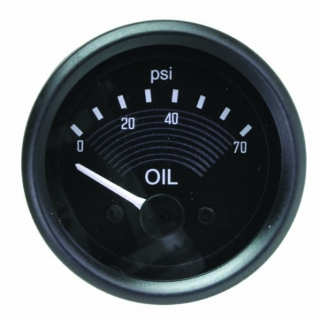 Smiths Oil Pressure Gauge T1 68  52mm OE Style Black Face12v