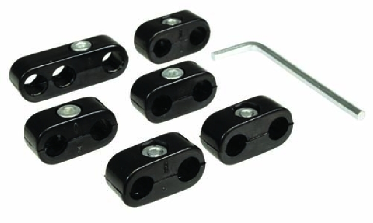 Seperators, HT lead, black for 7mm leads, set