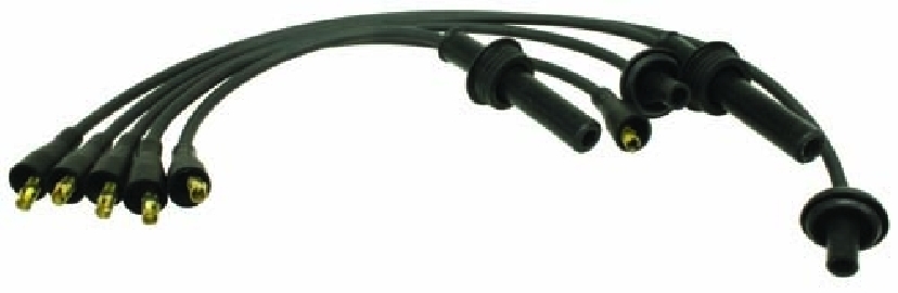Cables de Bujia, Flamethrower, 8mm, Negro, Motor Tipo 4, Pertronix