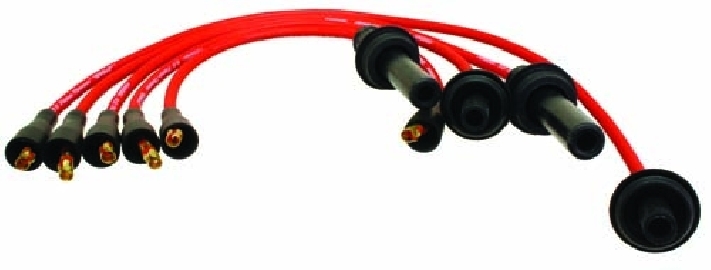 Cables de Bujia, Flamethrower, 8mm,  Rojo, Motor Tipo 4, Pertronix