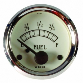 VDO Fuel Gauge, 52mm, Royale, for universal sender