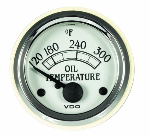 VDO Oil Temp Gauge, 52mm, Royale, 300F