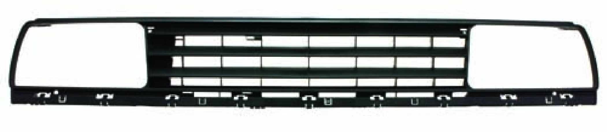 De-badged Grille, Mk2 Jetta 84-92, Black