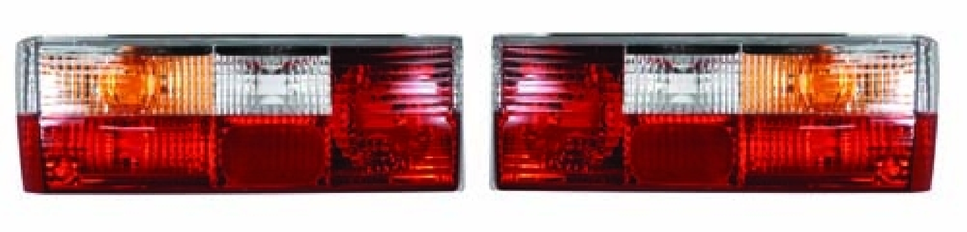 Rear Lamps, Mk1 Golf Series 2, M3 Style Clear and Red