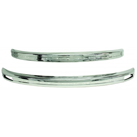 Bumpers, Europa, Stainless Steel, Pair, 75-79 Beetle