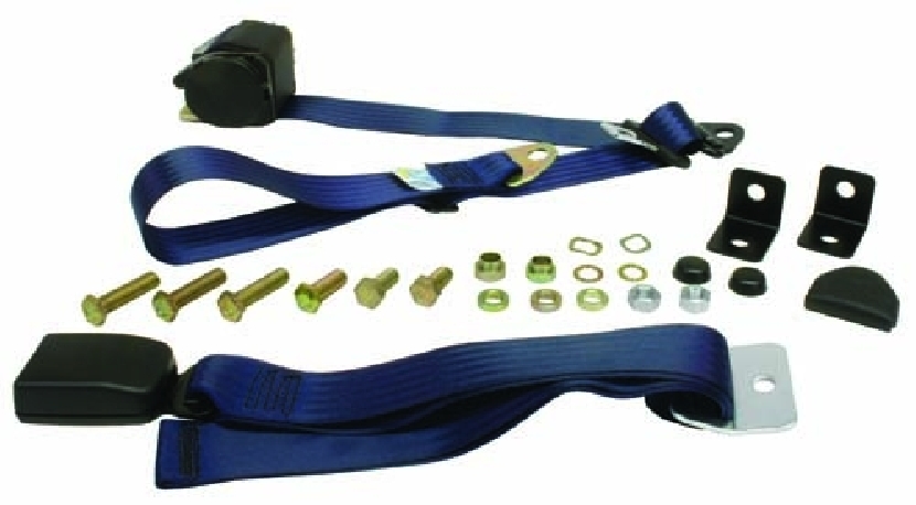 Front Seat Belt 3p Inertia Modern Buckle Dark Blue