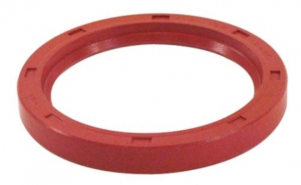 Flywheel oil seal, silicone, red