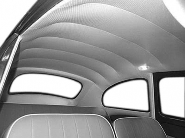 Headliner Kit, White Perforated Vinyl, TMI, Beetle 71-79