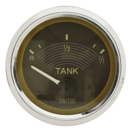 Smiths Fuel Gauge T2  67 OE Style 12V Brown Face