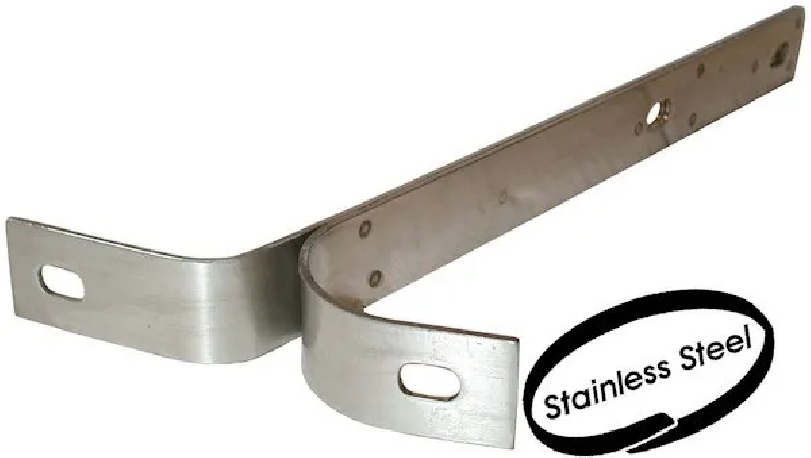 Blade Bumper Iron, Rear, Stainless/S, Left or Right, Beetle