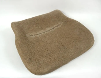 Hair Seat Pad, front seat bottom section, 1973-1975 Bug,