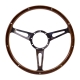 Volante Mahogany, 9 Rivets, 3 Slot, 9 bolt, 380mm