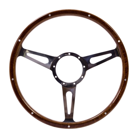 Volante Mahogany, 9 Rivets, 3 Slot, 9 bolt, 380mm