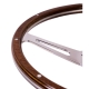 Volante Mahogany, 9 Rivets, 3 Slot, 9 bolt, 380mm