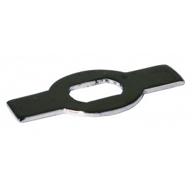 Mirror arm and vent window lock plate, S/Steel,